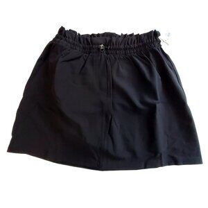 Spanx Casual Fridays Cinched Skort Very Black Sweat-Wicking Lightweight Size XS